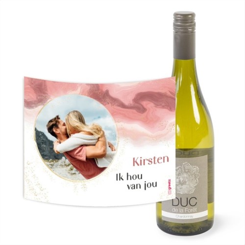 Duc de la Foret | Chardonnay | Love with your own text and photo | 750 ml